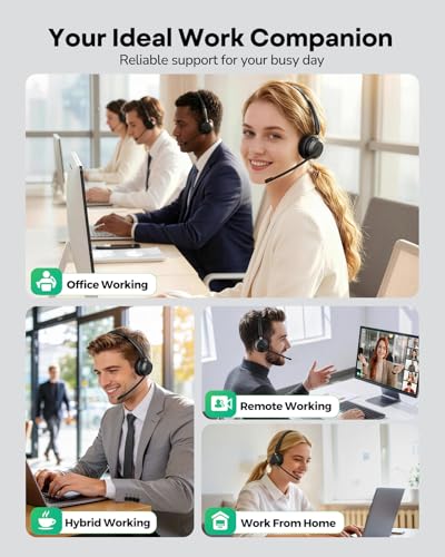 Acer Wireless Headset with Mic for Work, Single Ear Work Headset with Charge Stand for Remote & Office, Bluetooth 5.3 & USB 2.4G Dongle for Zoom & Teams | Acer Charging Stand, Bluetooth 5.3 & USB 2.4G Dongle for Office, Remote Work, Zoom & Teams