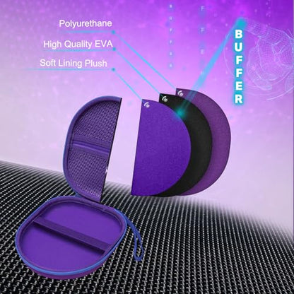 Headphone Headset Case Compatible with JBL Tune 520BT 720BT/BERIBES/KVIDIO/Soundcore by Anker/Sony Wireless On-Ear Headphones, Dark Purple - color: Dark Purple