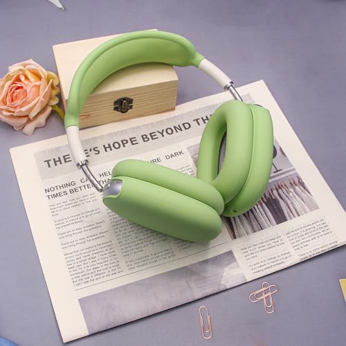 3 in 1 Silicone Case Cover Compatible with Apple Airpods Max Headphones(2026/2024/2020), Anti-Scratch Ear Pad Case Cover Ear Cups Cover and Headband Cover Compatible with Apple Airpod Max 2/1 (Green) - color: Green