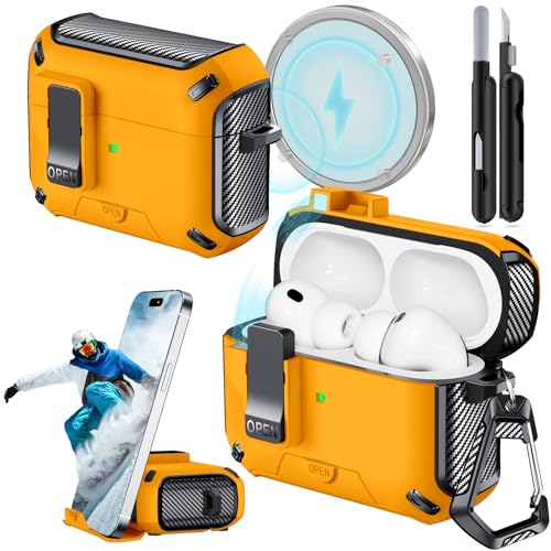 for AirPods Pro 3 Case Safety Lock (Yellow) - color: W-yellow