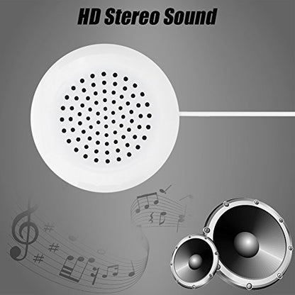 Mini Speaker, Portable 3.5mm Plug Stereo Pillow Speaker Laptop Speakers Wired for MP3 MP4 Player Mobile Phone