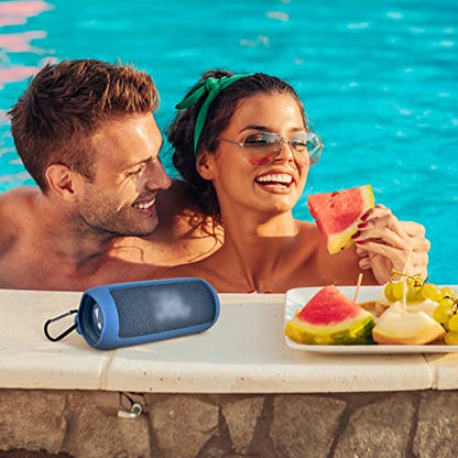 Comecase Silicone Case for JBL FLIP 6 Waterproof Portable Bluetooth Speaker - color: Blue