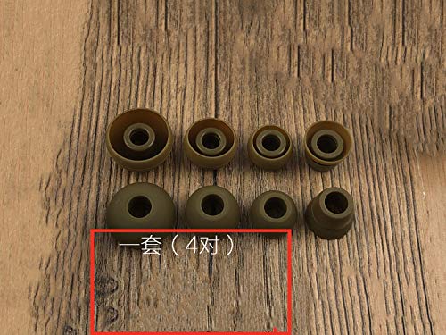 Replacement Silicone Earbuds Ear Tips Eargels Buds Set Compatible with Beats Powerbeats 3 Powerbeats 2 Wireless in-Ear Earphones (4 Pairs/Brown) - color: Brown