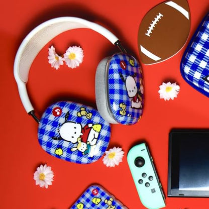 Sonix x Sanrio Protective Case for AirPods Max Headphones - Stylish TPU Hard Shell Ear Cup Covers | Gingham Pochacco - color: Gingham Pochacco