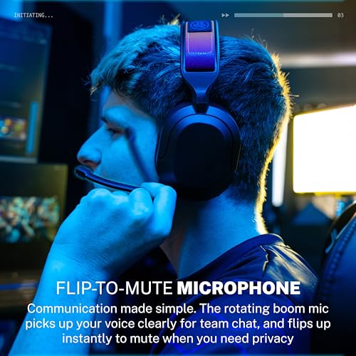 JLab Nightfall Wireless Gaming Headset, Bluetooth 5.3, Black - color: Black