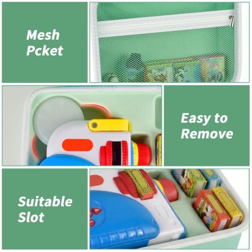 Hard Case for Little Tikes Story Dream Machine Books, Mint Green - color: Green