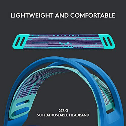 Logitech G733 Lightspeed Wireless Gaming Headset - Blue - color: Blue