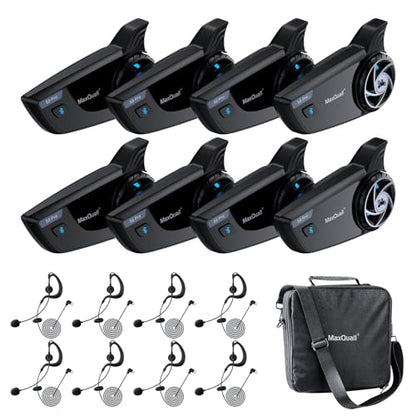S8 Pro Referee Communication System Sets 2~8 Person Talk Same time Football Radio Wireless Soccer Headsets (8S8 Pro(Model 1 Overhook Earphone)) - color: 8S8 Pro(Model 1 Overhook Earphone)