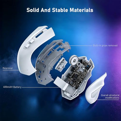 Redragon M602 Griffin Wireless RGB Gaming Mouse Tri-Mode 8000DPI - White - color: White