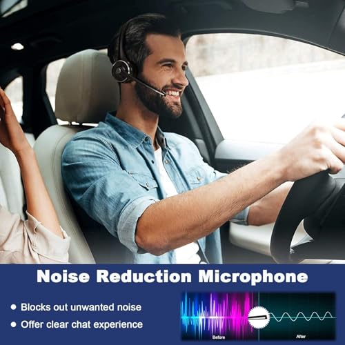 Trucker Bluetooth Headset with Noise Cancelling Mic