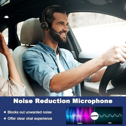 Trucker Bluetooth Headset with Noise Cancelling Mic