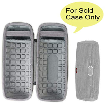 co2CREA Hard Travel Case for JBL Charge 5/4 Speaker, Black+Inside Grey | Portable Travel Bag Replacement with Custom Molded Interior and Handle, Shockproof EVA Shell and Soft Lining - color: Ouside Black and Inside Grey