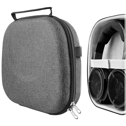 Geekria Shield Headphones Case Compatible with Corsair HS55, HS65, HS80, Virtuoso PRO Headsets, Replacement Hard Shell Travel Carrying Bag with Cable Storage (Dark Grey)