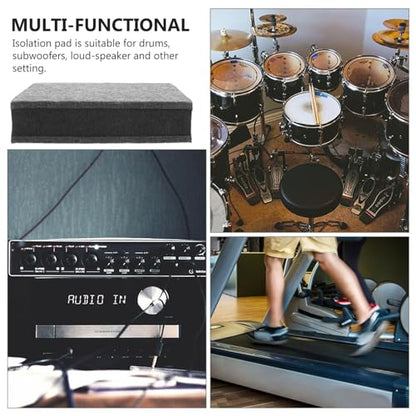 Subwoofer Isolation Pad Noise Reducing Sound Isolation Pads for Studio Monitors and Loud Speakers Easy Installation Shock Absorption Material Versatile Use for Home Studio