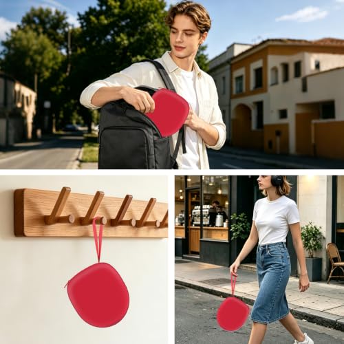 Headphone Headset Case Compatible with JBL Tune 520BT 720BT/BERIBES/KVIDIO/Soundcore by Anker/Sony Wireless On-Ear Headphones,Red - color: Red