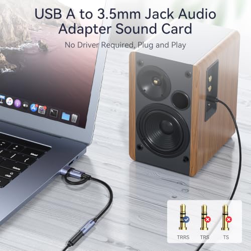 USB C to 3.5mm Audio Headphone Adapter,Type c to Aux Female Cable for 16 15 Plus, S24 S23 S22 S21 S20 Ultra Pixel MacBook and More Type c Devices
