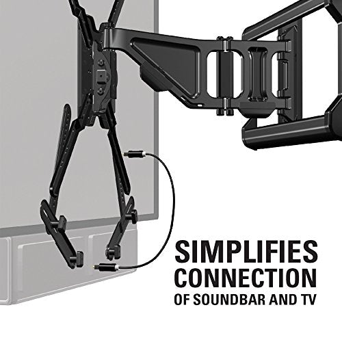 Sanus Soundbar Mount for Most Soundbars up to 15 lbs - Features Simple Install and Tool-Free Adjustments - Compatible with Most TVs and Mounts - SOA-SBM1