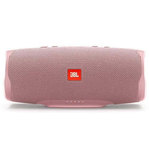 JBL Charge 4 - Portable Bluetooth Speaker - Pink | Wireless Bluetooth Streaming, Up to 20 hours of playtime, IPX7 waterproof, JBL Connect, Durable fabric and rugged material - color: Pink