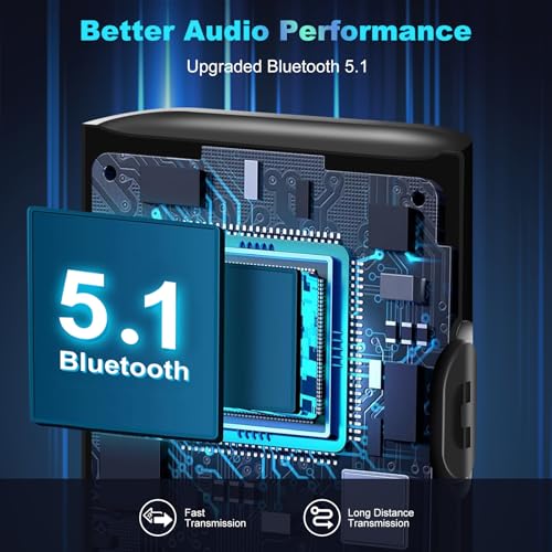 Creative.c Bluetooth Aux Adapter Compatible with PlayStation Portal Remote Player 5.1 Transmitter and Receiver 2 in 1 Wireless 3.5mm, Car TV Home Stereo System Headphones