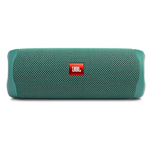 JBL FLIP 5 - Waterproof Portable Bluetooth Speaker Made From 100% Recycled Plastic - Green | Made from 90 recycled plastic, Sounds better than ever, Bring the party anywhere, Make a splash with IPX7 waterproof design - color: Eco Green