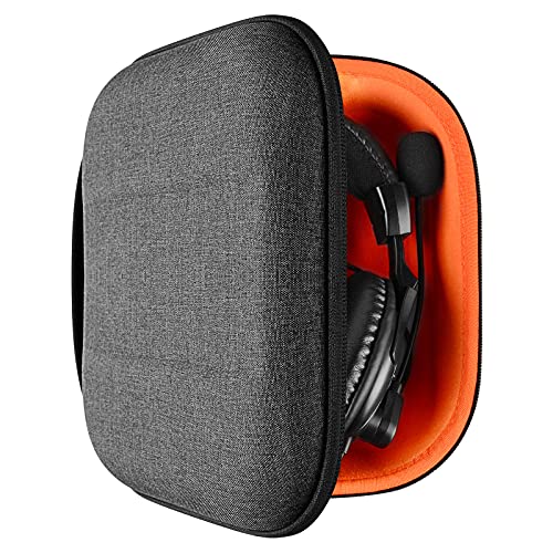 Geekria Shield Headphones Case Compatible with Turtle Beach Stealth 700, Stealth PRO, Elite Pro 2+, PX22 Headphones, Replacement Protective Hard Shell Travel Carrying Bag (Dark Grey)