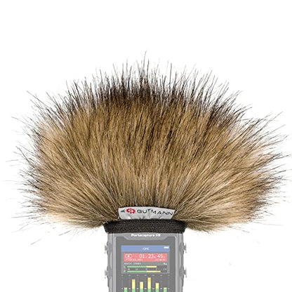 Gutmann Microphone Fur Windscreen Windshield for Tascam Portacapture X6 WOLF | Made in Germany