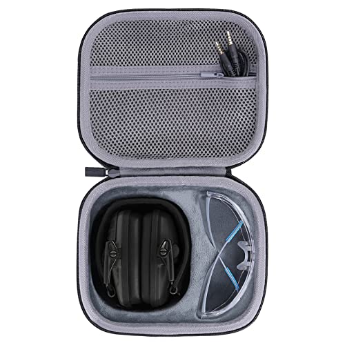 co2CREA Hard Case for Walker's Razor Slim Electronic Muffs Earmuffs - style: Black Case for Razor Earmuff