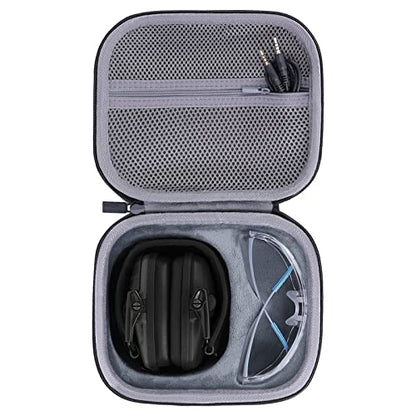 co2CREA Hard Case for Walker's Razor Slim Electronic Muffs Earmuffs - style: Black Case for Razor Earmuff