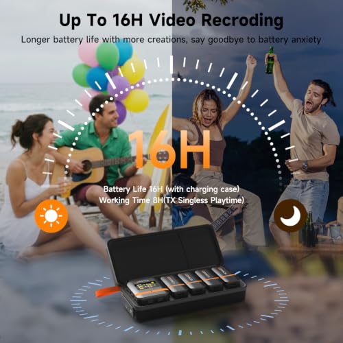 COMICA Vimo Q 4 Channel Wireless Lavalier Microphone with 48kHz/24bit Sound - color: Black