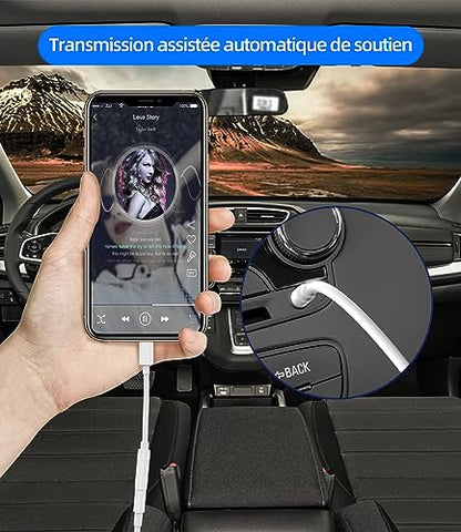 Lightning to 3.5mm Headphone Jack Adapter 2 Pack for iPhone 14 13 Earphones AUX Audio Cable for Apple MFi Certified Car Headphone Accessories Splitter for iPad Pro Air 3,5mm