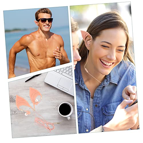 2pcs Creative Gaming Earphone Microphone for Halloween Lightweight in-Ear Headphone Unique Design for Music Videos and