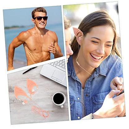 2pcs Creative Gaming Earphone Microphone for Halloween Lightweight in-Ear Headphone Unique Design for Music Videos and