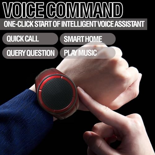 Frewico X10 Wearable Bluetooth Speaker Watch with Open-Ear Safety | Features IP45 waterproof wrist speaker, TF card player, mic, and music RGB lights for cycling, running, or job sites.