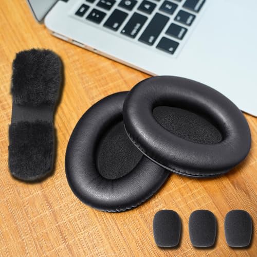 Renew A20 Ear Pads Replacement Kit, Ear Cushion Headband Microphone Cover | Refresh Kit with Windscreen Pad for Bose Aviation A20 Headset (Black)