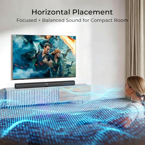 Sound Bar for Smart TV, Soundbar with Bluetooth/ARC/Opt/AUX Connect, Auto Volume Boost, 3 Equalizer Modes, 2 in 1 Detachable Soundbar for TV/PC/Gaming/Projectors - size: 31" Soundbar Only