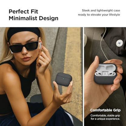 VRS Design Modern for Apple AirPods Pro 3rd Generation Case (2025) – Modern Minimal Style with Slim Profile and Precise Fit Compatible with AirPods Pro 3 (Sand Stone) - color: Sand Stone, size: Airpods Pro 3