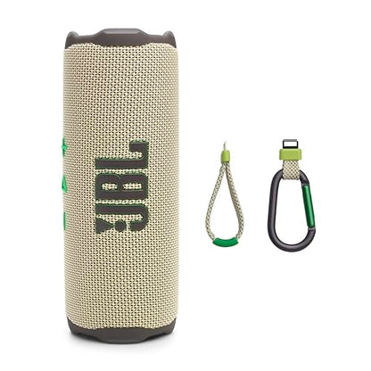 JBL Flip 7 Portable Bluetooth Speaker, Waterproof and Drop-Proof - Sand | Up To 16 Hours Playtime, IP68 Dustproof Build, Clip-On Loop, USB C Lossless Audio, Links With Other Speakers For Outdoor Use - color: Sand