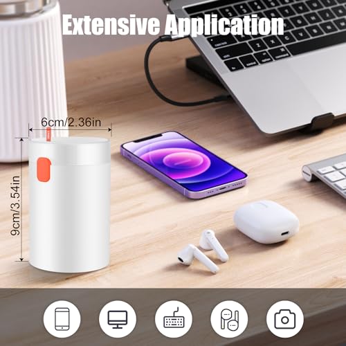 VICHYIE 20 in 1 Multifunctional Cleaner Kit for Electronic Devices (White) | Keyboard Cleaning Brush, Headphones Cleaner Kit for AirPods, Multi-Tool for Cleaning Laptop, Earbuds, Camera, Cellphones - color: White