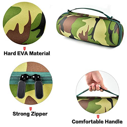 Hard Travel Case for JBL Charge 4/ Charge 5 Waterproof Bluetooth Speaker. Carrying Storage Bag Fits Charger and USB Cable - Squad Camo (Case Only) - color: Squad Camo