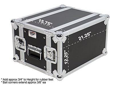 OSP Cases | ATA Road Case | 6-Space Effects Rack | 10" Deep | RC6U-10 - size: 6 Space, 10"