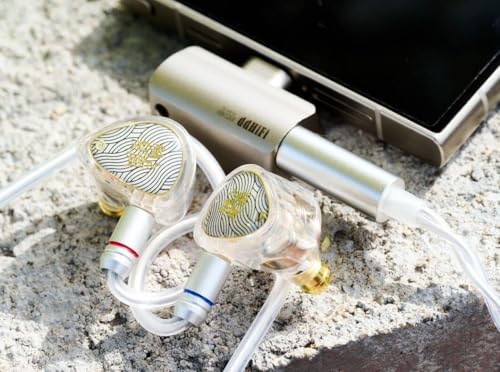 TANGZU Wan'er S.G II in Ear Monitor, Gaming IEM Earphones, HiFi Wired Earphones with 10mm Single Dynamic Driver PET Diaphragm, 0.78mm Double pinhole Tangle-Free Detachable Cable (White, 3.5mm) - color: White, size: 3.5mm Jack without Mic
