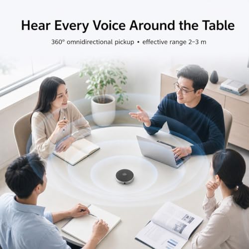 Conference USB Microphone No Speaker,Desktop Computer Mic, Noise-Canceling Technology, Plug & Play, Compatible with Windows & MacOS - style: retro