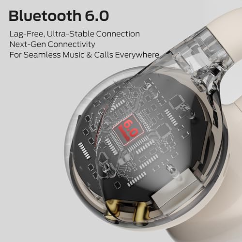 Monster Open Ear AC225 Earbuds, Stereo Sound, Bluetooth 6.0 Open Ear Headphones, Lightweight Comfort Clip-On Earbuds with ENC Mic for Clear Calls, 36H Playtime, Touch Control, IPX6 Waterproof, White