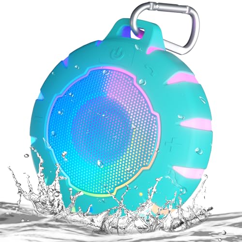 HEYSONG Waterproof Shower Bluetooth Speaker, Durable & Portable with Clear Sound, Ideal for Shower, Pool, Beach & Kayaking – Great Gift for Teen Women & Men - color: Mint Green