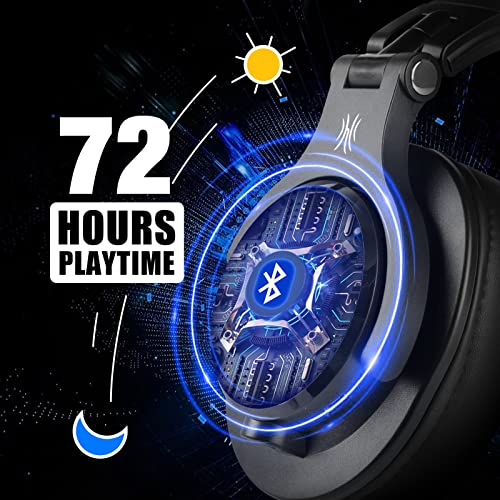 OneOdio Bluetooth Over Ear Headphones, Wireless Headphones w/ 72H Playtime, Hi-Res, for Computer Laptop PC Tablet - Gold