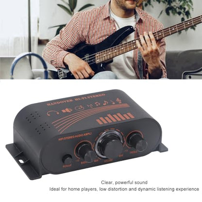 Mini HiFi Power Amp, Clear Sound Stereo 40W x 2 Channel for Home Car Speakers TV, Mobile Phones