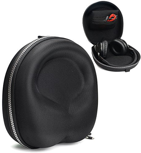 Headphone Case for Skullcandy Crusher ANC 2, Crusher Evo, Crusher, Hesh Evo, Hesh ANC, Hesh3/2/2 Wireless, Riff 2, Riff, Grind, Uproar; GO 810/600; Beats EP, Studio3, Raycon Everyday - color: Black with skull pattan zipper