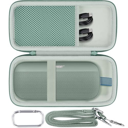 Case for Bose SoundLink Flex 2nd Gen/SoundLink Flex Bluetooth Speaker | Protective Storage Box, Portable Carrying Box, Smooth Zipper, Zippered Closure, Travel-ready, Alpine Sage Case - color: Alpine Sage