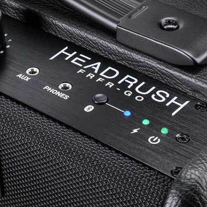 HeadRush FRFR-GO 30W Portable Electric Guitar Amplifier for Modellers | Portable Full-Range Flat-Response Speaker with Bluetooth, Rechargeable Battery for Multi-FX and Amp Modeling Pedals - size: 3-inch