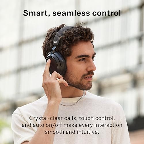 Sennheiser MOMENTUM 4 Wireless Headphones, ANC, 60 Hr Battery, Graphite | Sennheiser Signature Sound, Adaptive Noise Cancellation Plus Transparency Mode, Up to 60-Hour Battery with Fast Charge - color: Graphite